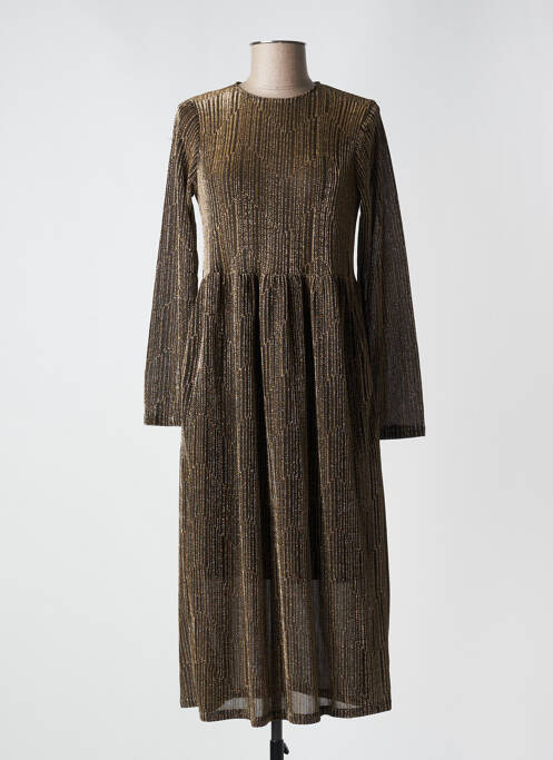 Rochie midi auriu COMPAÑIA FANTASTICA femeie