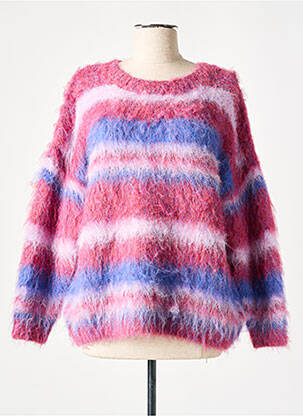 Pulover elasticitate mâneci lungi roz MOLLY BRACKEN femeie