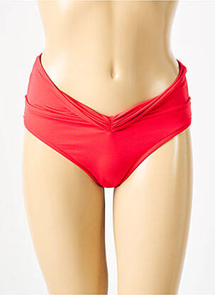 Chiloți de baie efect material satinat chiloți roșu SEAFOLLY femeie
