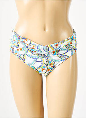 Chiloți de baie alb GRAIN DE SABLE femeie