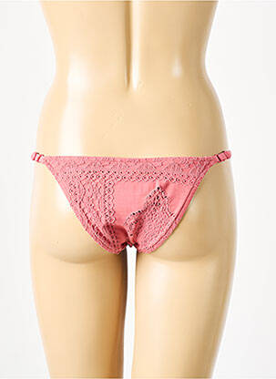 Chiloți de baie efect material satinat bikini roz SEAFOLLY femeie