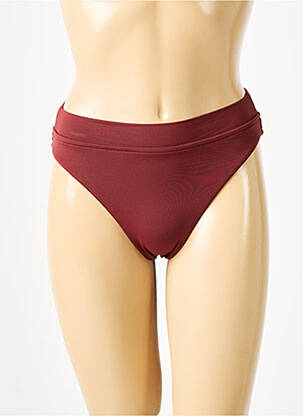 Chiloți de baie efect material satinat chiloți roșu SEAFOLLY femeie