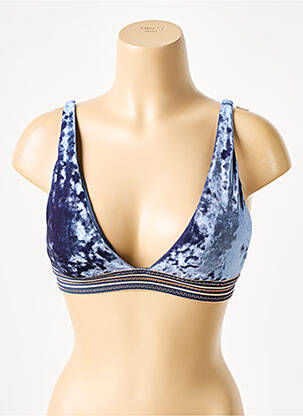 Sutien de costum de baie elasticitate sutien cu susținere înaltă și burete detașabil albastru SEAFOLLY femeie