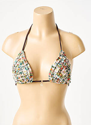 Sutien de costum de baie elasticitate top triunghiuri roz BANANA MOON femeie