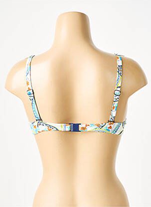 Sutien de costum de baie elasticitate top sutien modelat alb GRAIN DE SABLE femeie