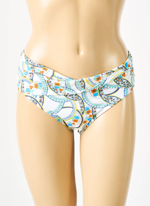 Chiloți de baie alb GRAIN DE SABLE femeie