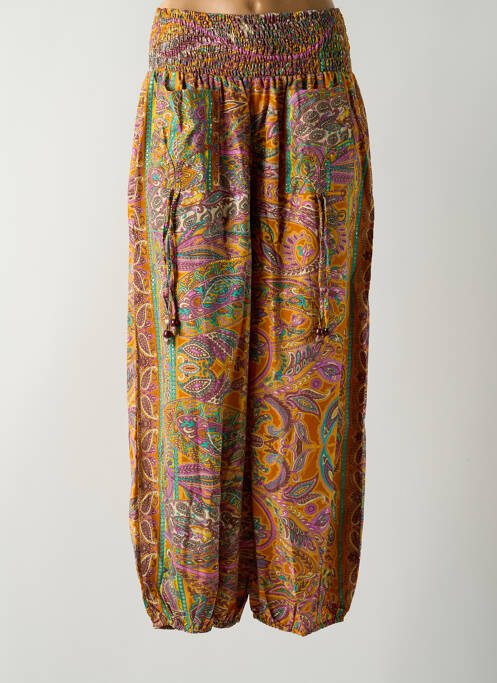 Pantalon drept galben PINK PLANET femeie