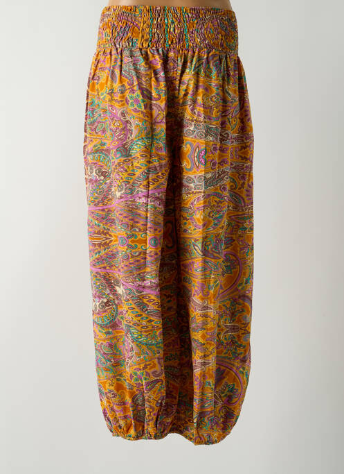 Pantalon drept galben PINK PLANET femeie