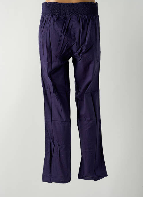 Pantalon drept albastru LARA-ETHNICS femeie