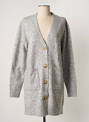 Vestă cu mâneci lungi gri FELINO femeie