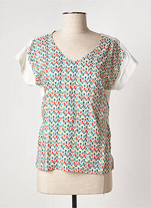 Top alb FELINO femeie