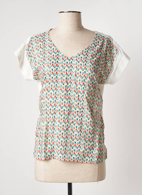 Top alb FELINO femeie