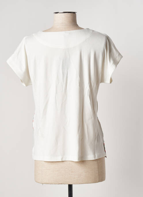 Top alb FELINO femeie