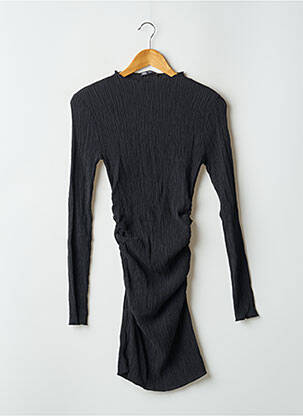 Rochie scurtă mâneci lungi mâneci lungi gri ZARA femeie