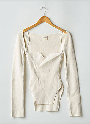 Pulover bej KHAITE femeie