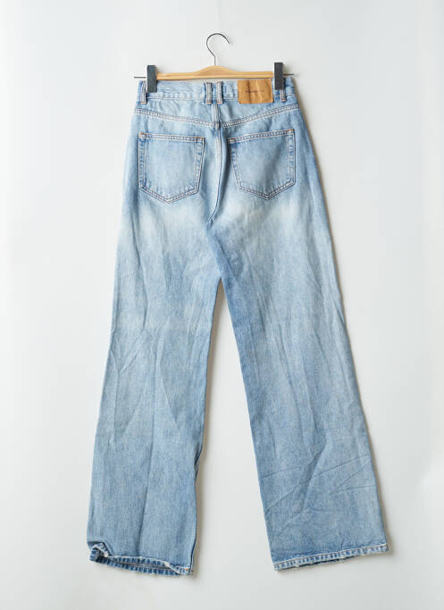 Blugi cu croială largă albastru PULL & BEAR femeie