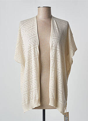 Vestă cu mâneci scurte bej CREAM femeie