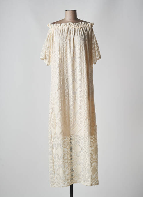 Rochie lungă bej HOLLY & JOEY femeie