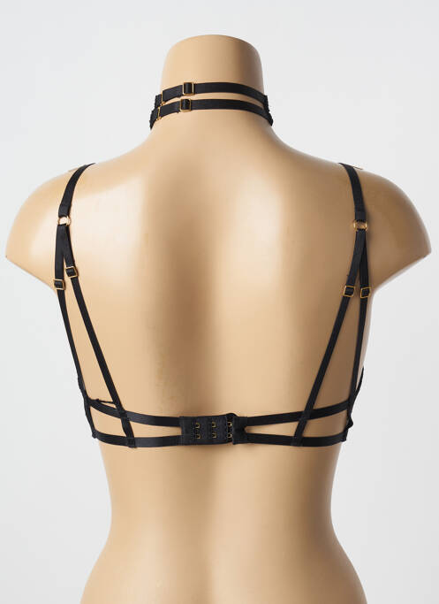 Sutien țesătură dantelă sutien cupe întregi cu decolteu înalt negru AUBADE femme