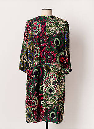 Rochie midi croială fluidă mâneci lungi verde GRIFFON femeie