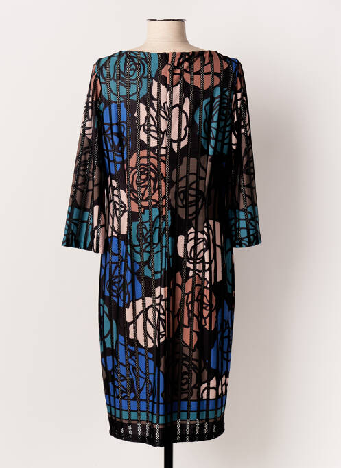 Rochie midi imprimeu floral mâneci lungi negru JOSEPH RIBKOFF femme