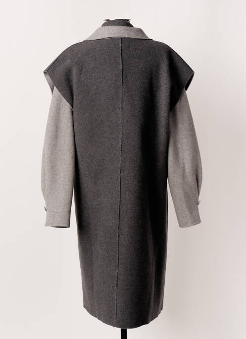 Palton lung gri CAROLINE BISS femeie