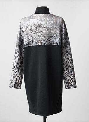 Rochie midi imprimeu fantezie mâneci lungi gri SPORTALM femeie
