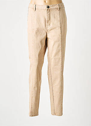 Blugi cu croială slim bej FUEGO WOMAN femeie
