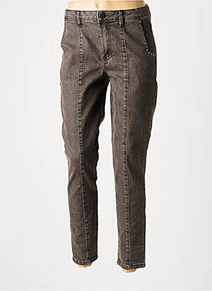 Blugi cu croială slim maro FUEGO WOMAN femeie