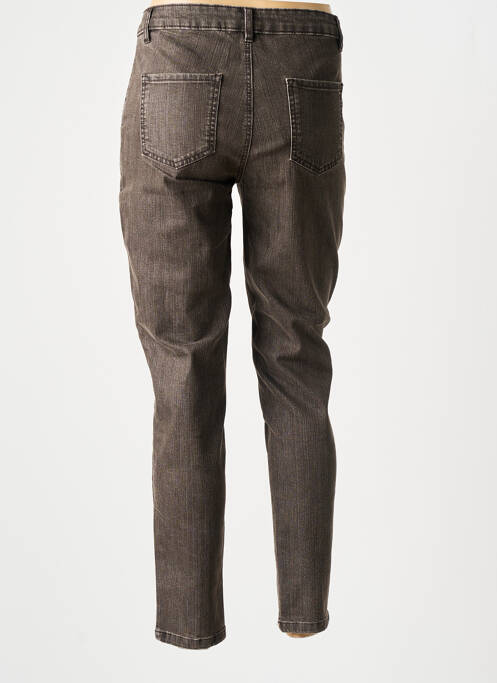 Blugi cu croială slim maro FUEGO WOMAN femeie