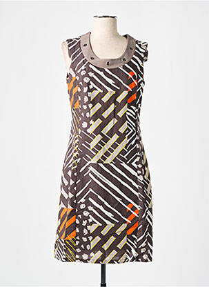 Rochie midi maro GUY DUBOUIS femeie