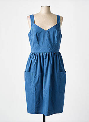 Rochie midi albastru LOLA ESPELETA femeie