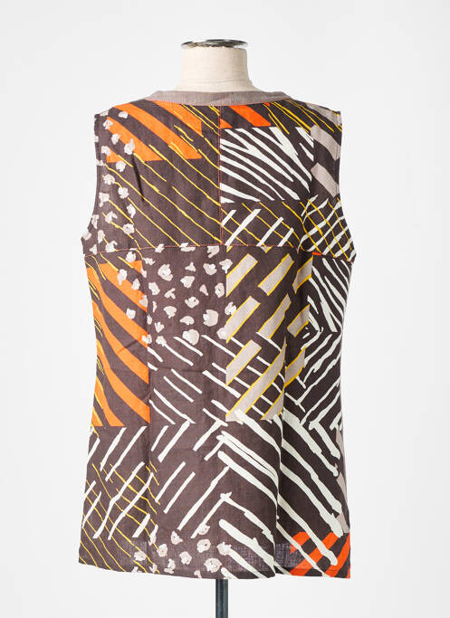 Tunică fără mâneci maro GUY DUBOUIS femeie