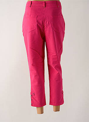 Pantalon trei sferturi buzunare roz GUY DUBOUIS femeie