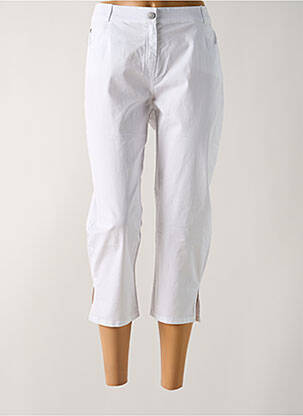 Pantalon trei sferturi buzunare alb GUY DUBOUIS femeie