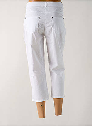Pantalon trei sferturi buzunare alb GUY DUBOUIS femeie
