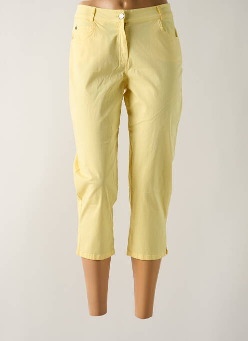 Pantalon trei sferturi galben GUY DUBOUIS femeie