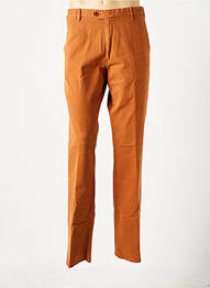 Pantalon slim închidere cu fermoar sub clapetă cu nasturi portocaliu MEYER homme