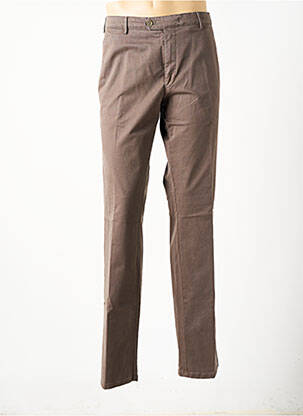 Pantalon slim închidere cu fermoar sub clapetă cu nasturi maro MEYER bărbat