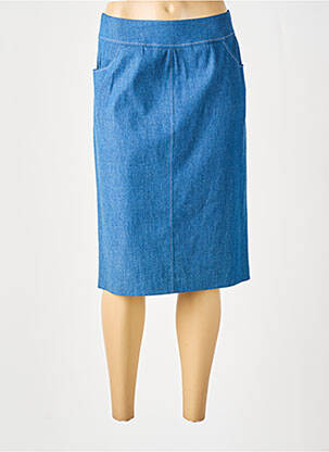 Fustă midi albastru GEVANA femeie