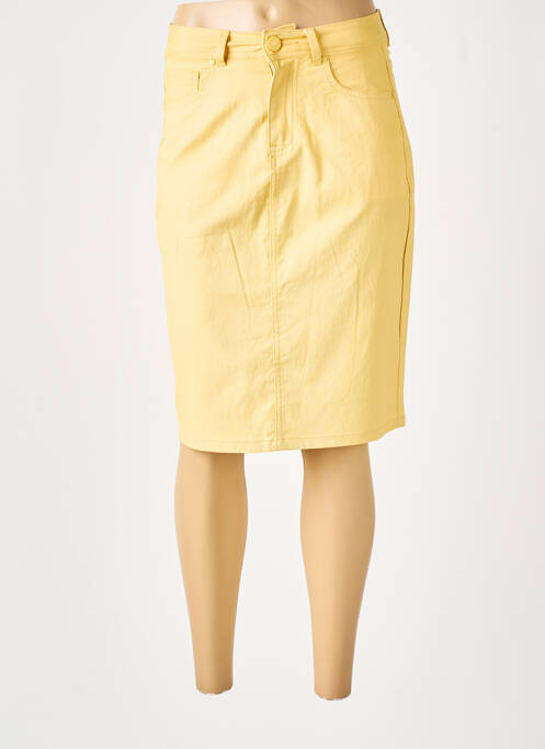 Fustă midi galben GRIFFON femeie