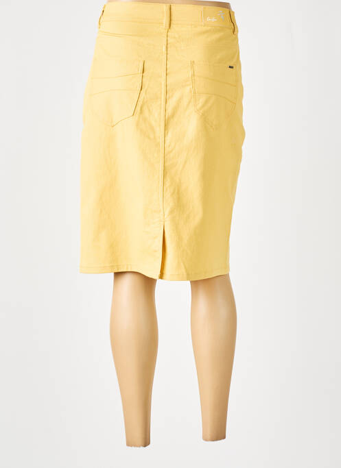 Fustă midi galben GRIFFON femeie