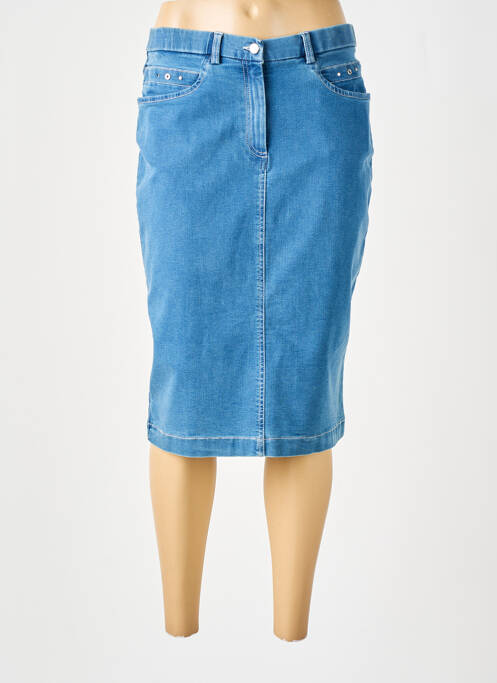 Fustă midi albastru CHRISTINE LAURE femeie