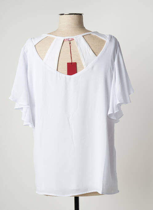 Top alb FELINO femeie