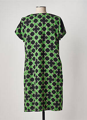 Rochie scurtă mâneci scurte mâneci scurte verde FELINO femeie
