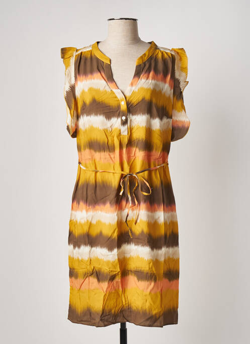 Rochie scurtă galben FELINO femeie