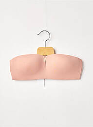 Sutien efect material satinat top bentiță roz PASSIONATA femme