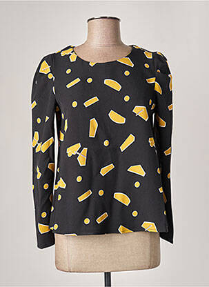 Tricou mâneci lungi mâneci lungi negru DESIGUAL femeie