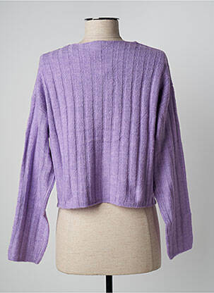 Pulover țesătură melanj mâneci lungi violet ESPRIT femeie