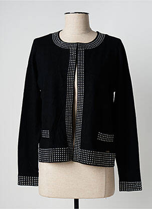 Vestă cu mâneci lungi negru FELINO femeie